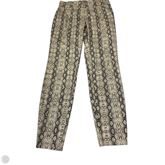 Pants Leggings By Hue In Snakeskin Print, Size: M