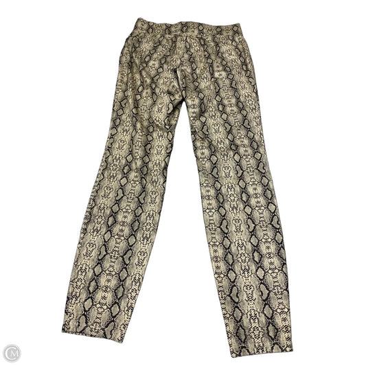 Pants Leggings By Hue In Snakeskin Print, Size: M