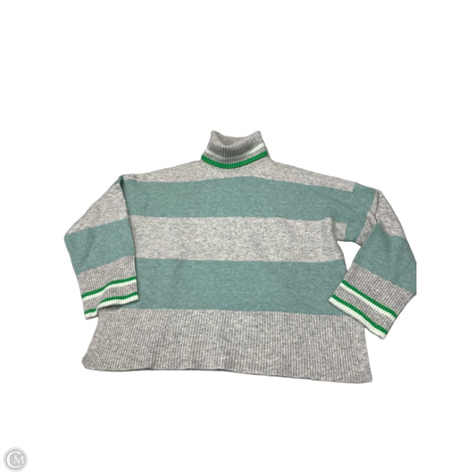 Sweater By J. Crew In Green & Grey, Size: M