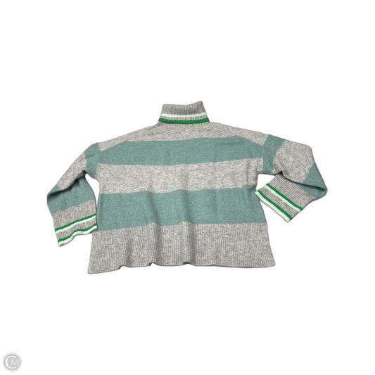 Sweater By J. Crew In Green & Grey, Size: M