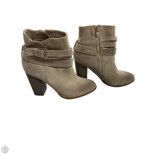 Boots Ankle Heels By Nine West In Grey, Size: 6.5