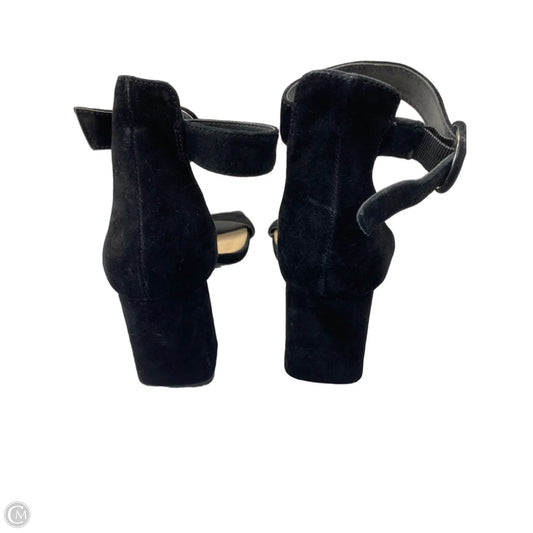 Sandals Heels Block By Steve Madden In Black, Size: 6.5