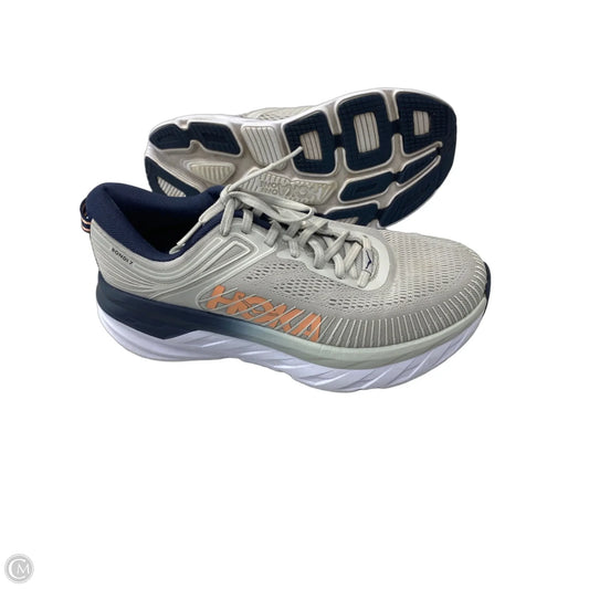 Shoes Athletic By Hoka In Blue & Grey, Size: 8