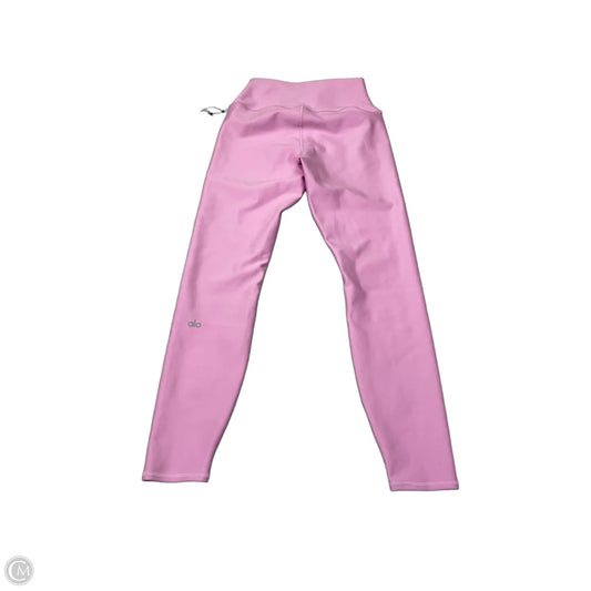 Athletic Leggings By Alo In Pink, Size: M