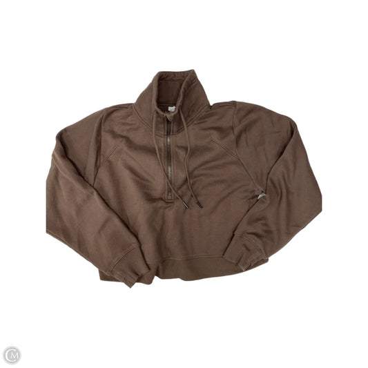 Athletic Sweatshirt Collar By All In Motion In Brown, Size: L