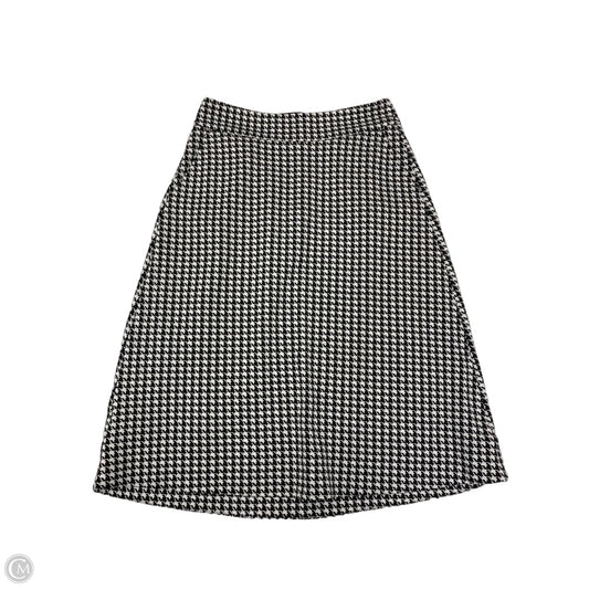 Skirt Midi By Cabi In Black & White, Size: 6
