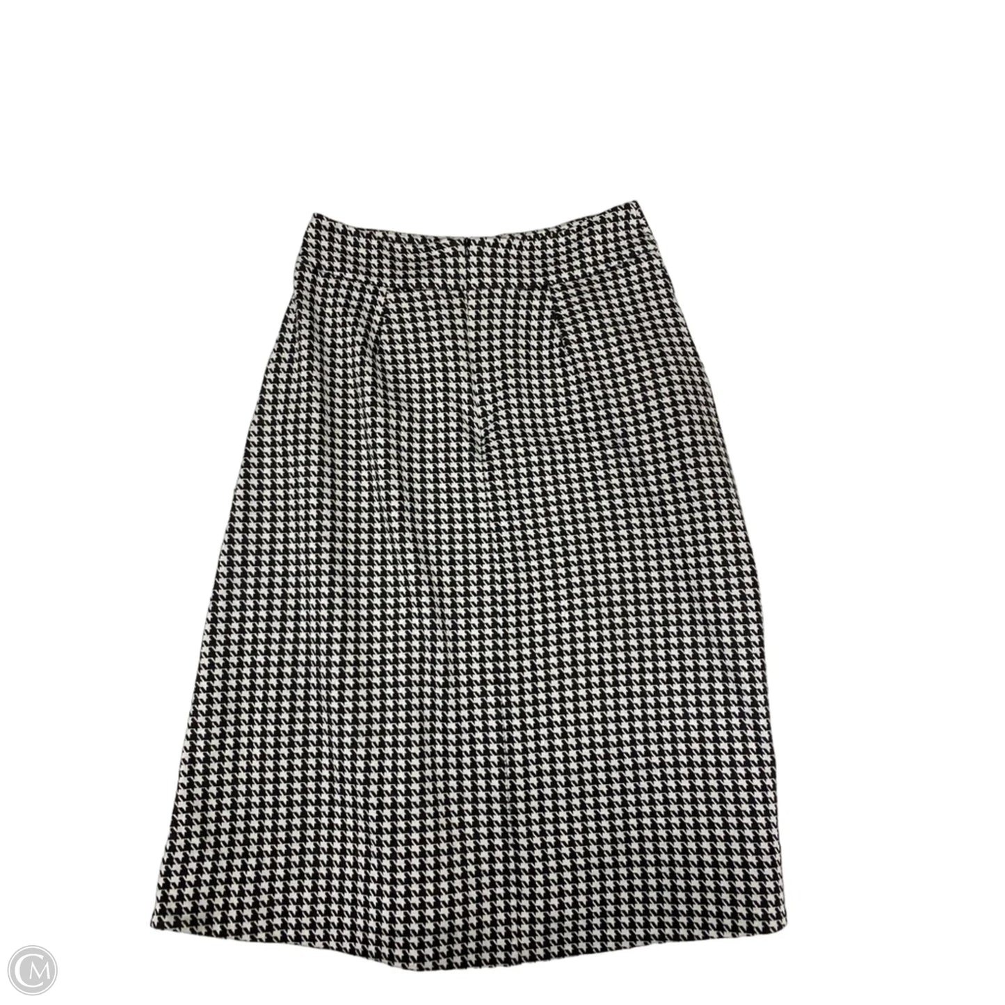 Skirt Midi By Cabi In Black & White, Size: 6