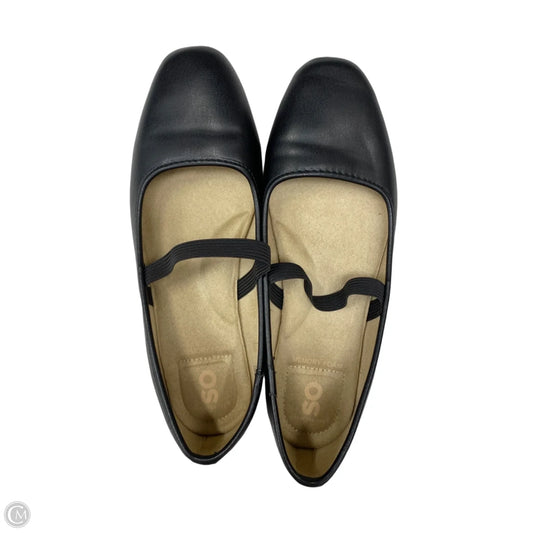 Shoes Flats By So In Black, Size: 8