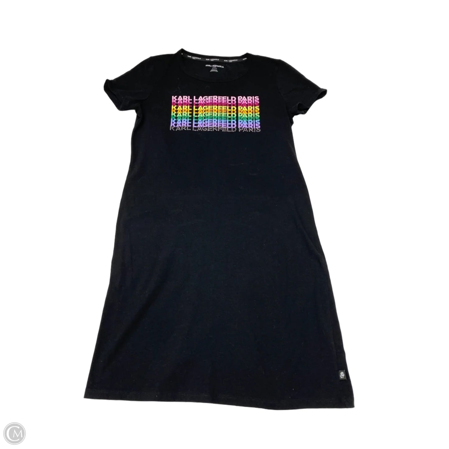 Dress Designer By Karl Lagerfeld In Black, Size: M