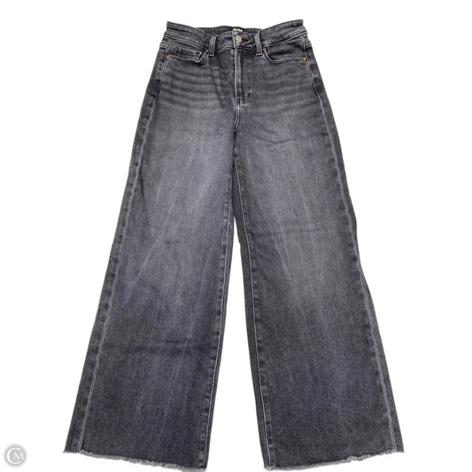 Jeans Wide Leg By Paige In Grey Denim, Size: 8