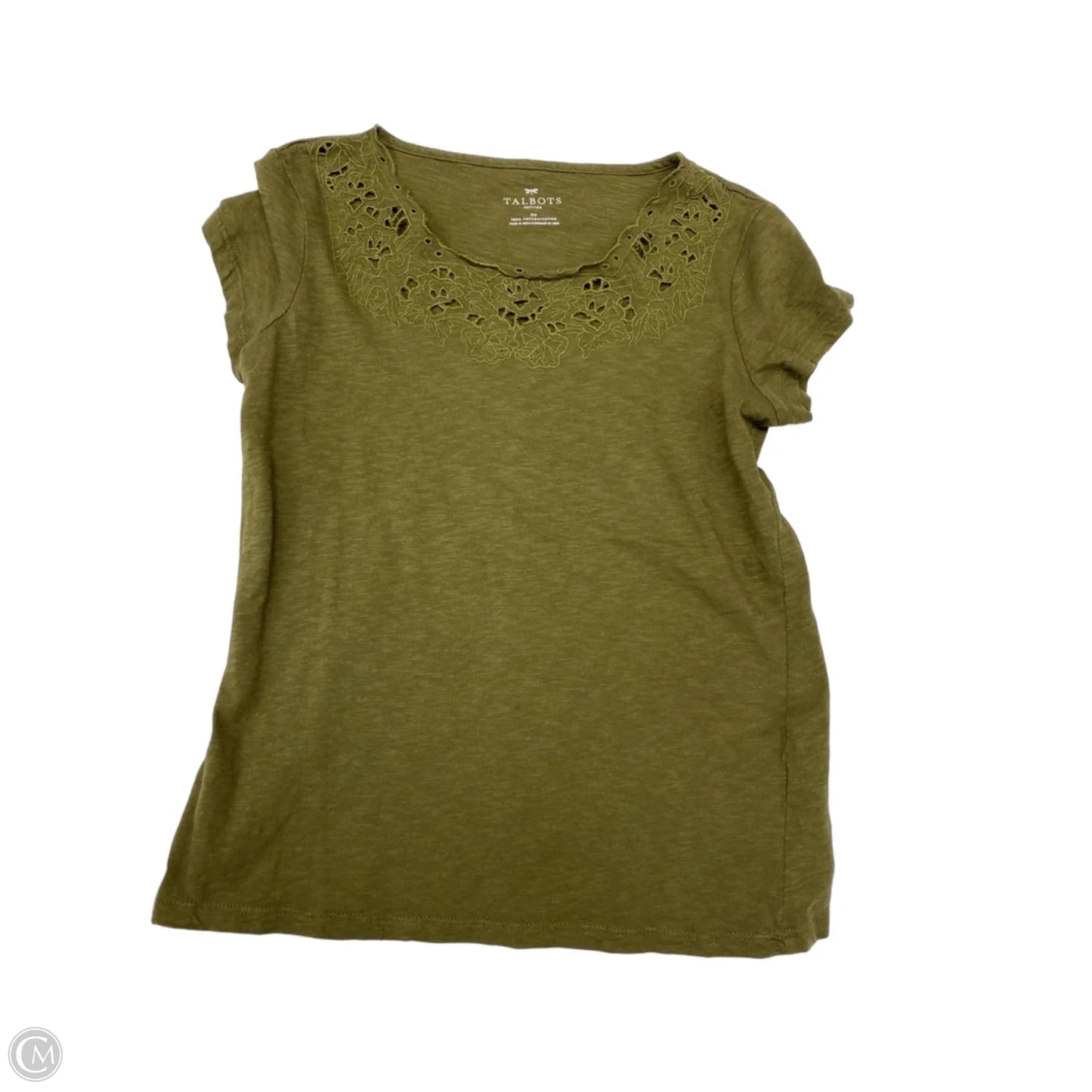 Top Short Sleeve By Talbots In Green, Size: Sp