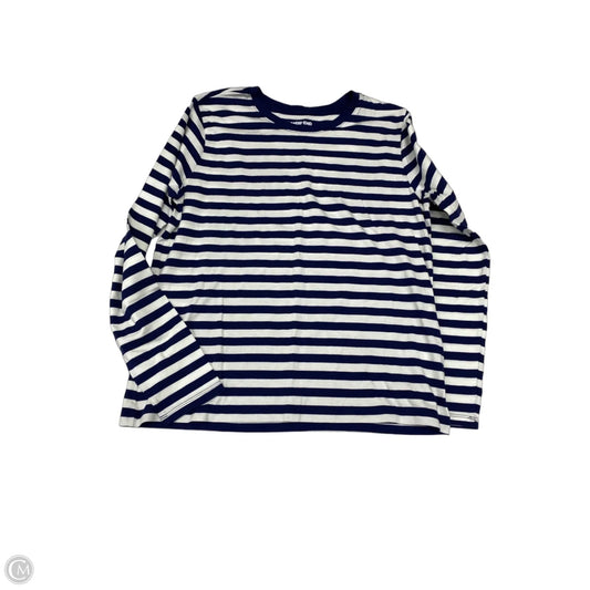 Top Long Sleeve Basic By Lands End In Striped Pattern, Size: Xs