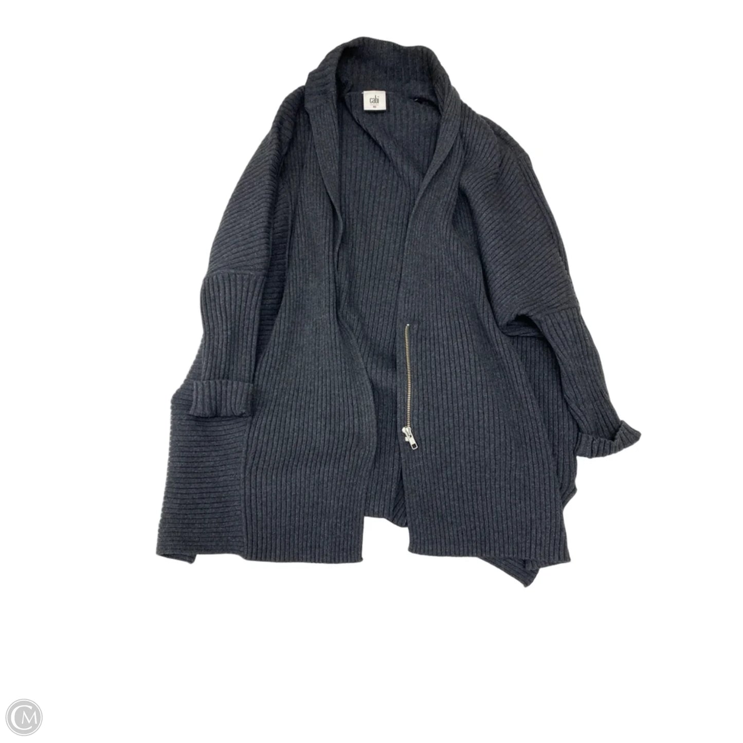 Sweater Cardigan By Cabi In Grey, Size: Xs