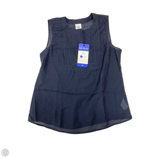 Top Sleeveless By Cabi In Navy, Size: S
