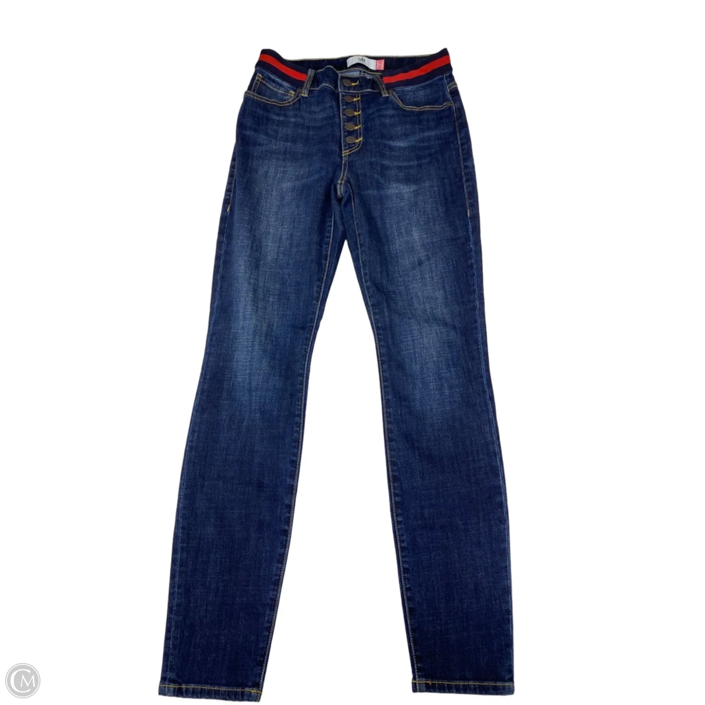 Jeans Skinny By Cabi In Blue Denim, Size: 6