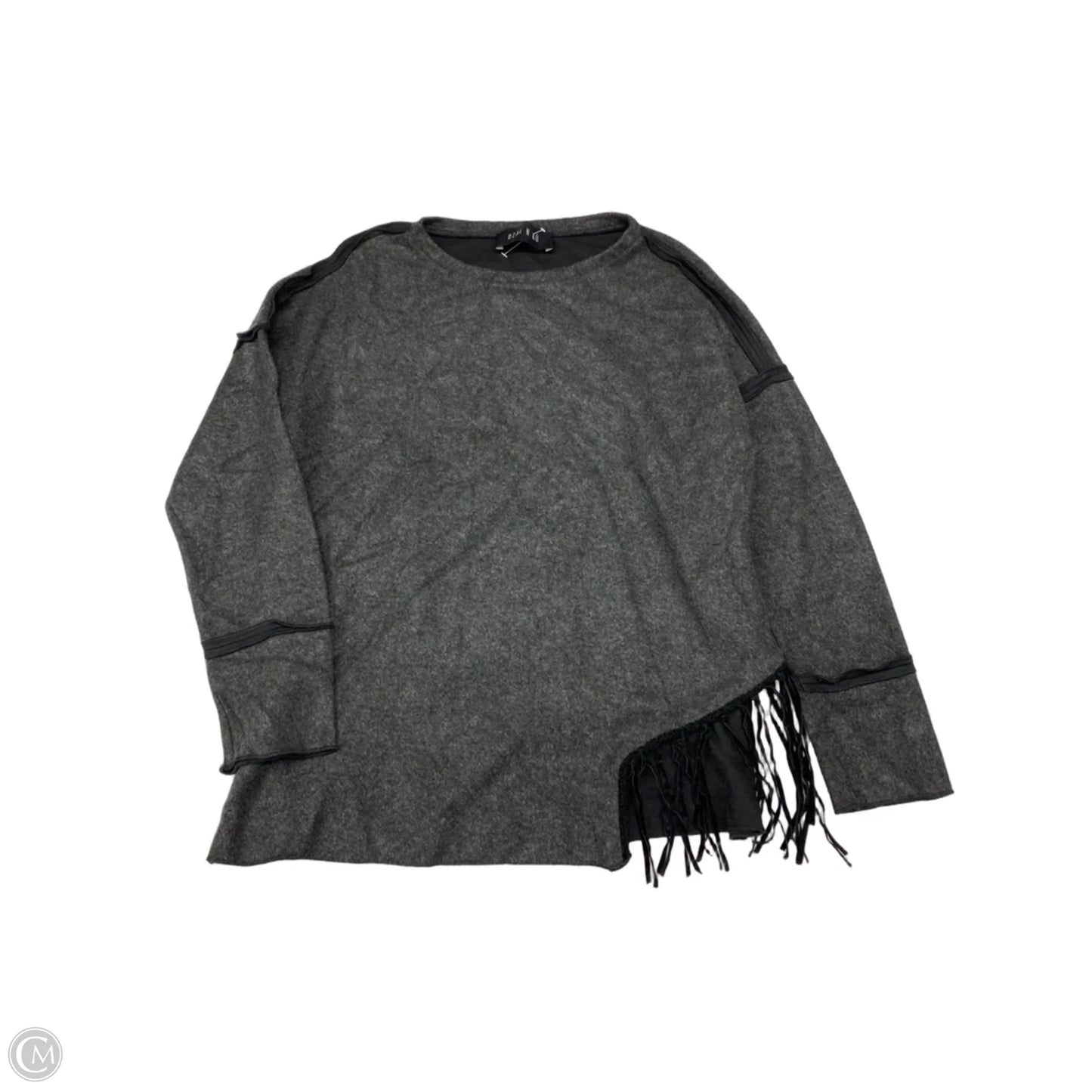 Top Long Sleeve By Clothes Mentor In Grey, Size: M