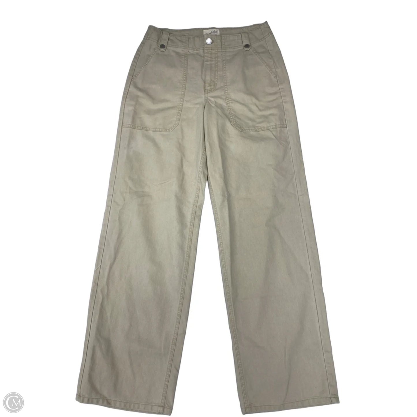 Jeans Wide Leg By Universal Thread In Cream Denim, Size: 6