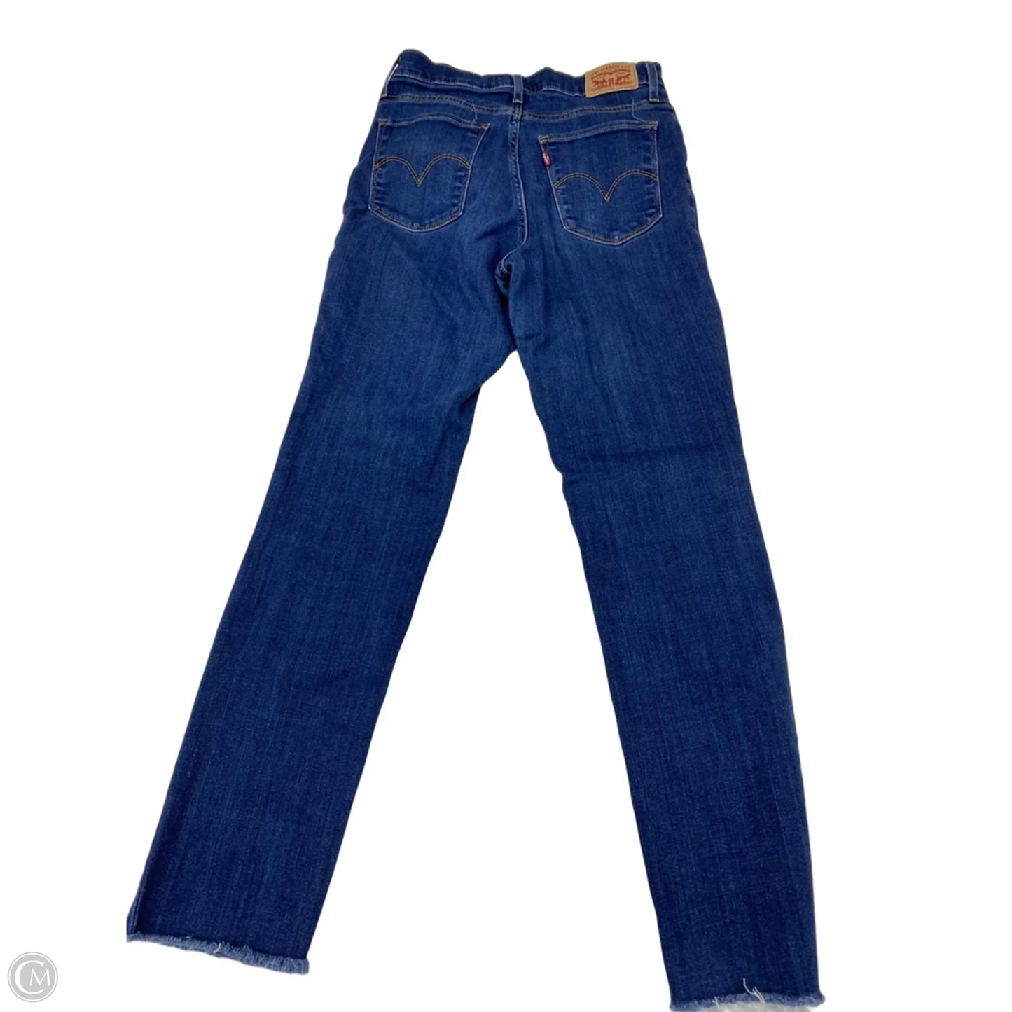 Jeans Straight By Levis In Blue Denim, Size: 8