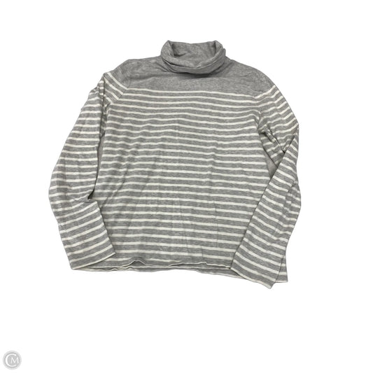 Top Long Sleeve By Talbots In Striped Pattern, Size: M