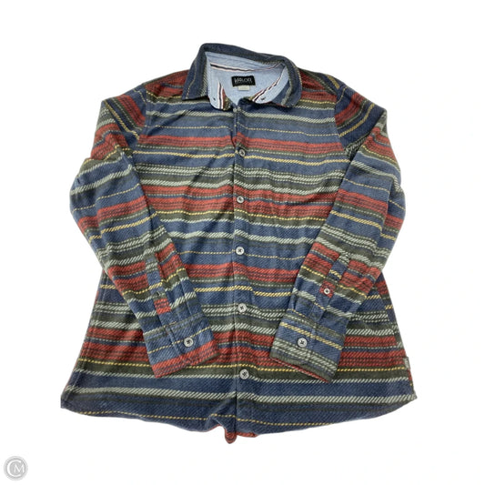 Top Long Sleeve By Clothes Mentor In Plaid Pattern, Size: L