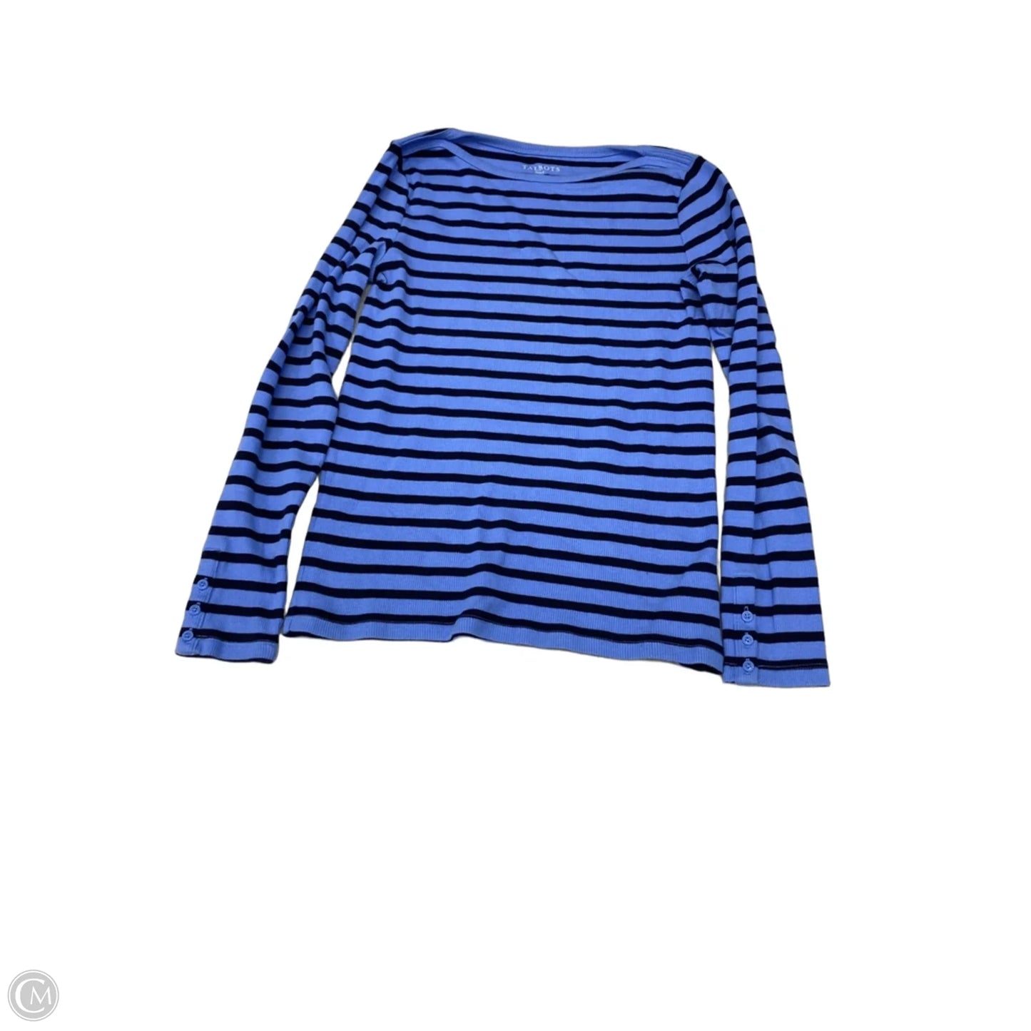 Top Long Sleeve By Talbots In Striped Pattern, Size: Sp