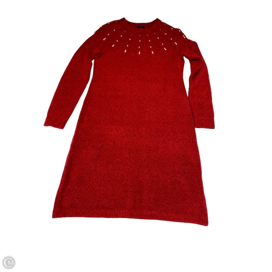 Dress Sweater By Talbots In Red, Size: Xs