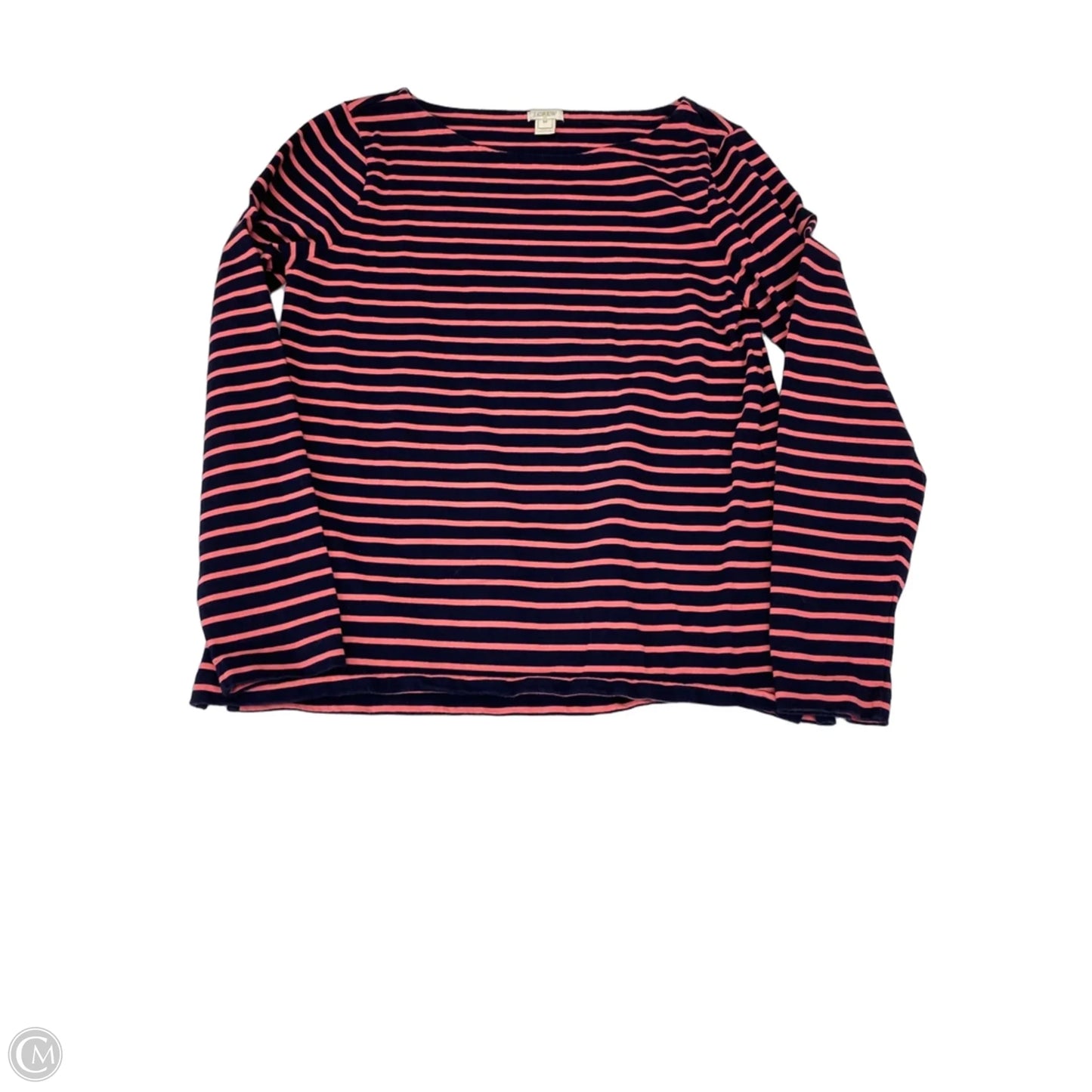 Top Long Sleeve By J. Crew In Striped Pattern, Size: M