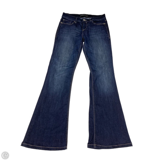Jeans Flared By Express In Blue Denim, Size: 6
