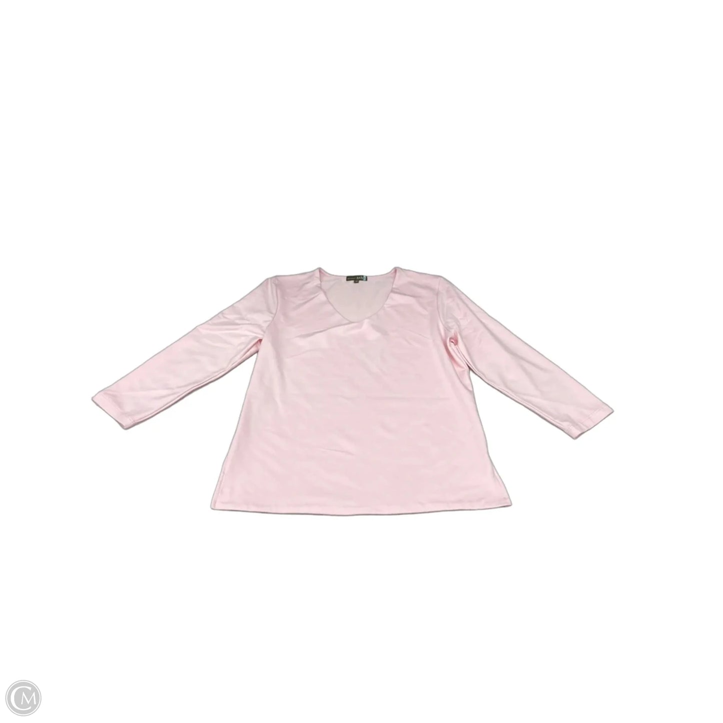 Top 3/4 Sleeve By Cmc In Pink, Size: M