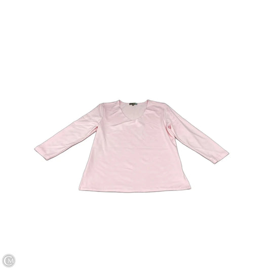 Top 3/4 Sleeve By Cmc In Pink, Size: M