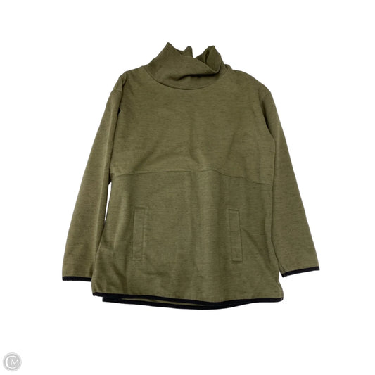 Athletic Sweatshirt Collar By Tek Gear In Green, Size: L