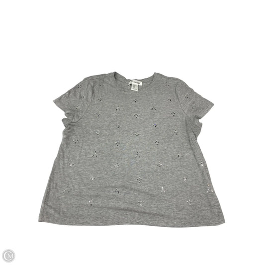 Top Short Sleeve By Bailey 44 In Grey, Size: Xl