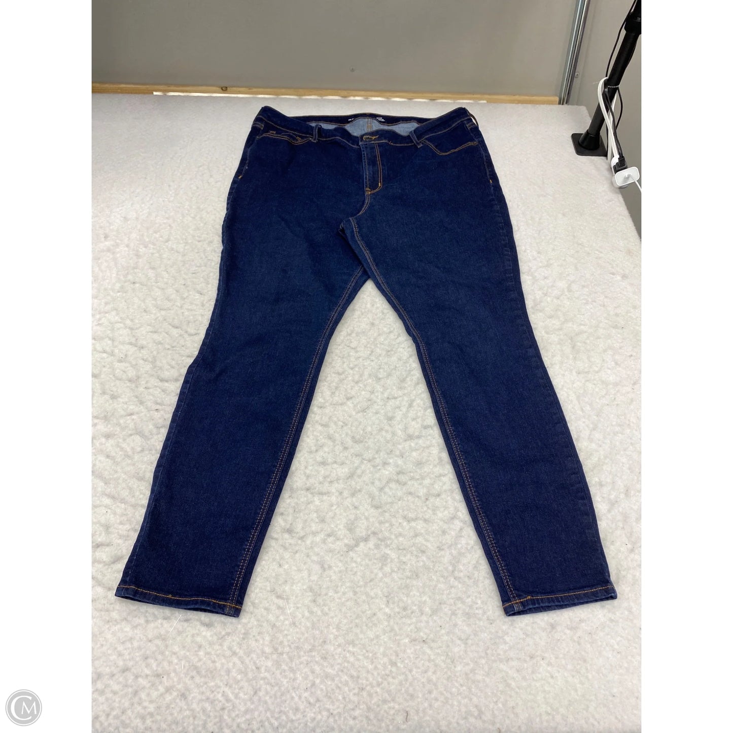 Jeans Skinny By Old Navy In Blue Denim, Size: 18