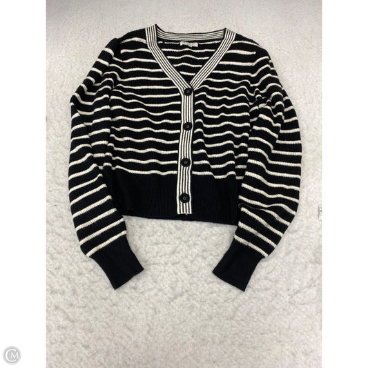 Sweater Cardigan By Bagatelle In Striped Pattern, Size: M