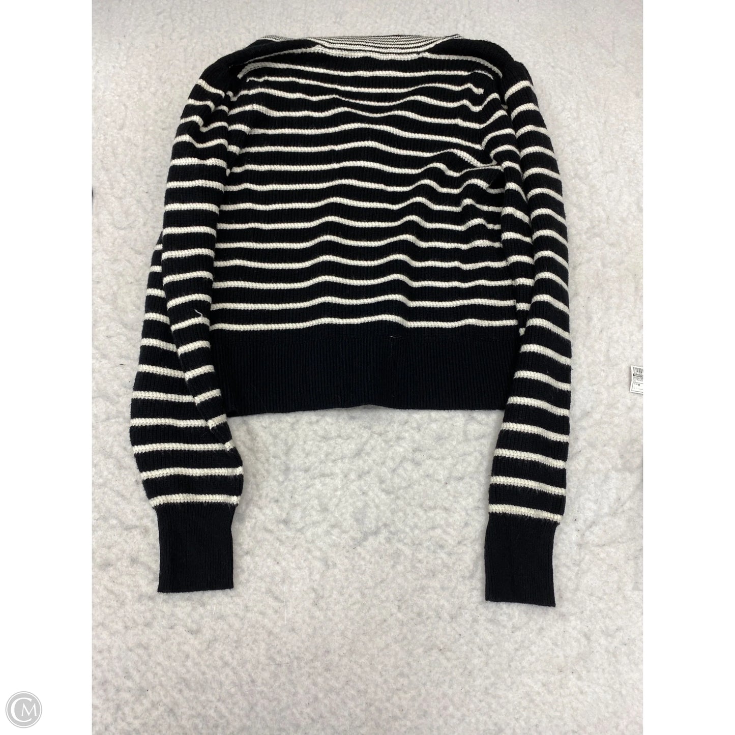 Sweater Cardigan By Bagatelle In Striped Pattern, Size: M