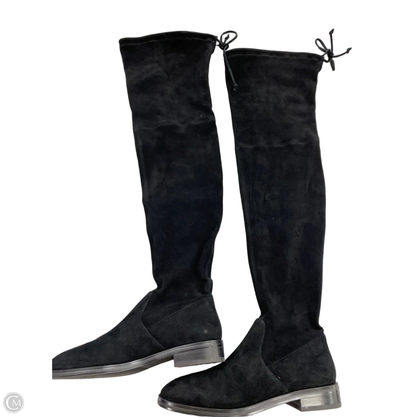Boots Designer By Stuart Weitzman In Black, Size: 7.5