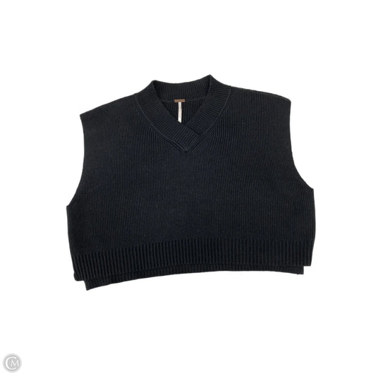 Sweater Short Sleeve By Free People In Black, Size: Xs