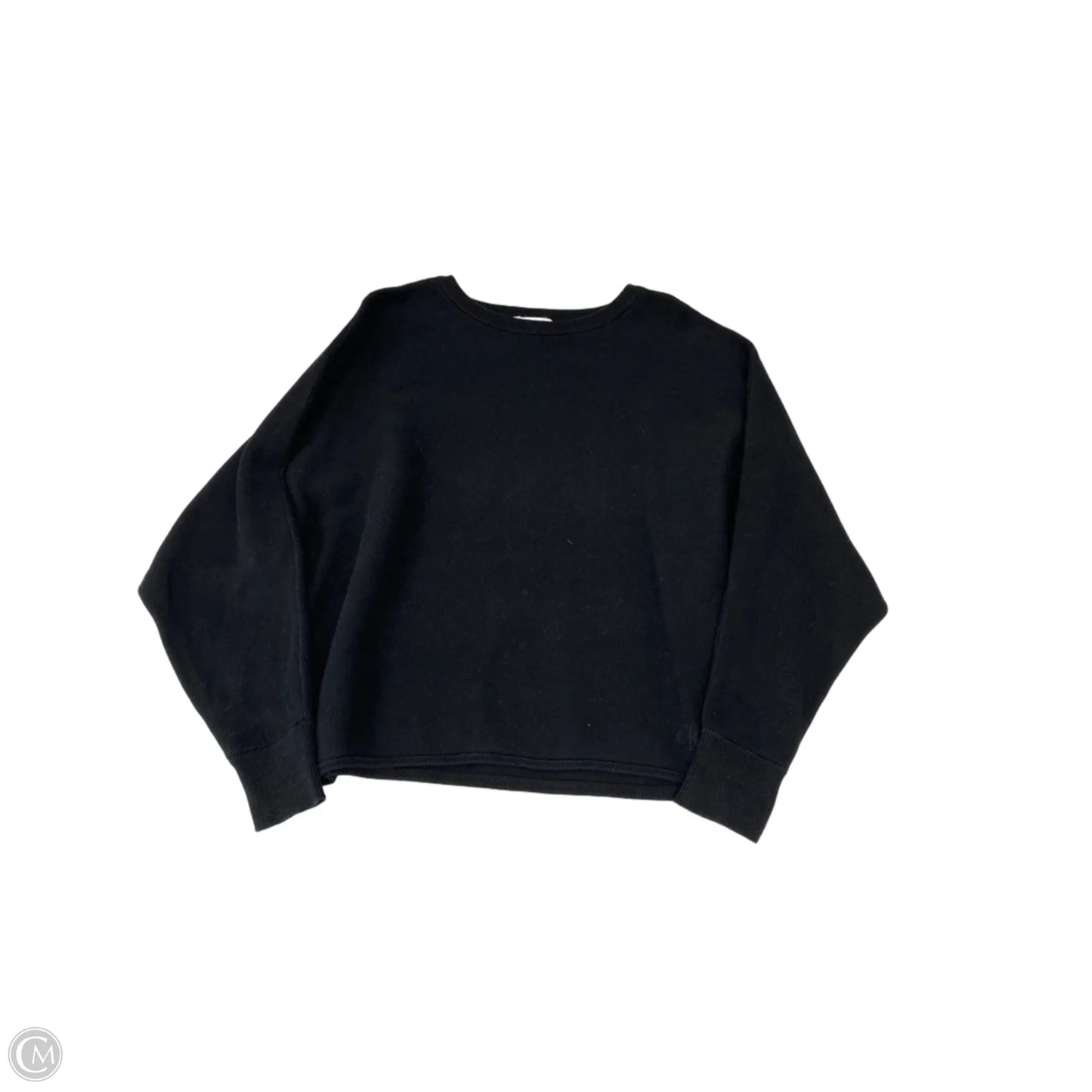 Top Long Sleeve By Calvin Klein In Black, Size: Xs