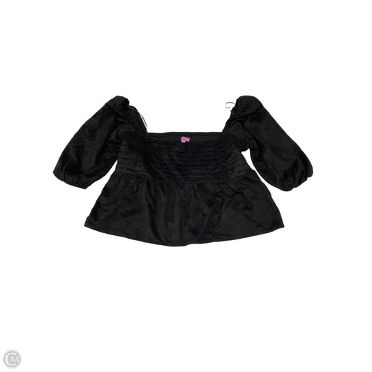 Top 3/4 Sleeve By Mi Ami In Black, Size: Xl