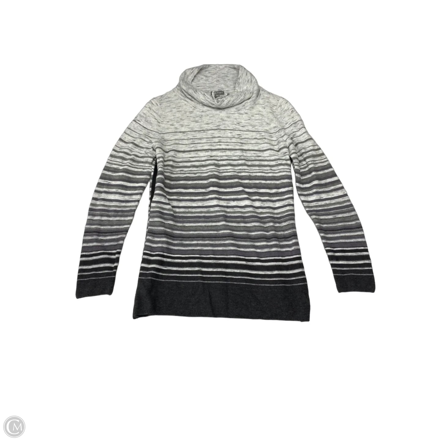 Sweatshirt Collar By Talbots In Striped Pattern, Size: Xs