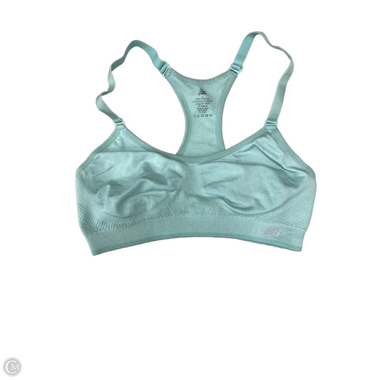 Athletic Bra By New Balance In Aqua, Size: L