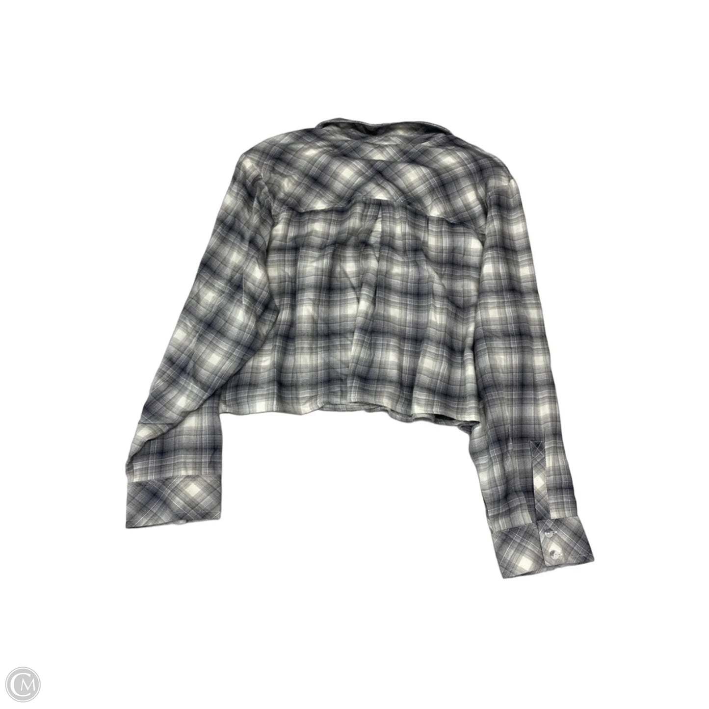 Top Long Sleeve By Torrid In Plaid Pattern, Size: 2x