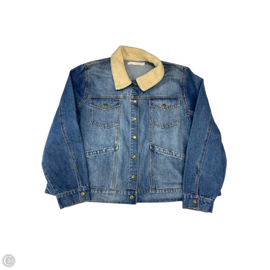 Jacket Denim By Clothes Mentor In Blue Denim, Size: 2x
