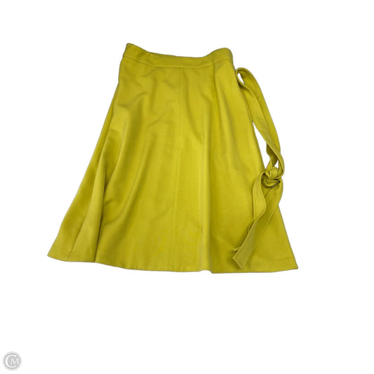Skirt Midi By Ann Taylor In Chartreuse, Size: 12