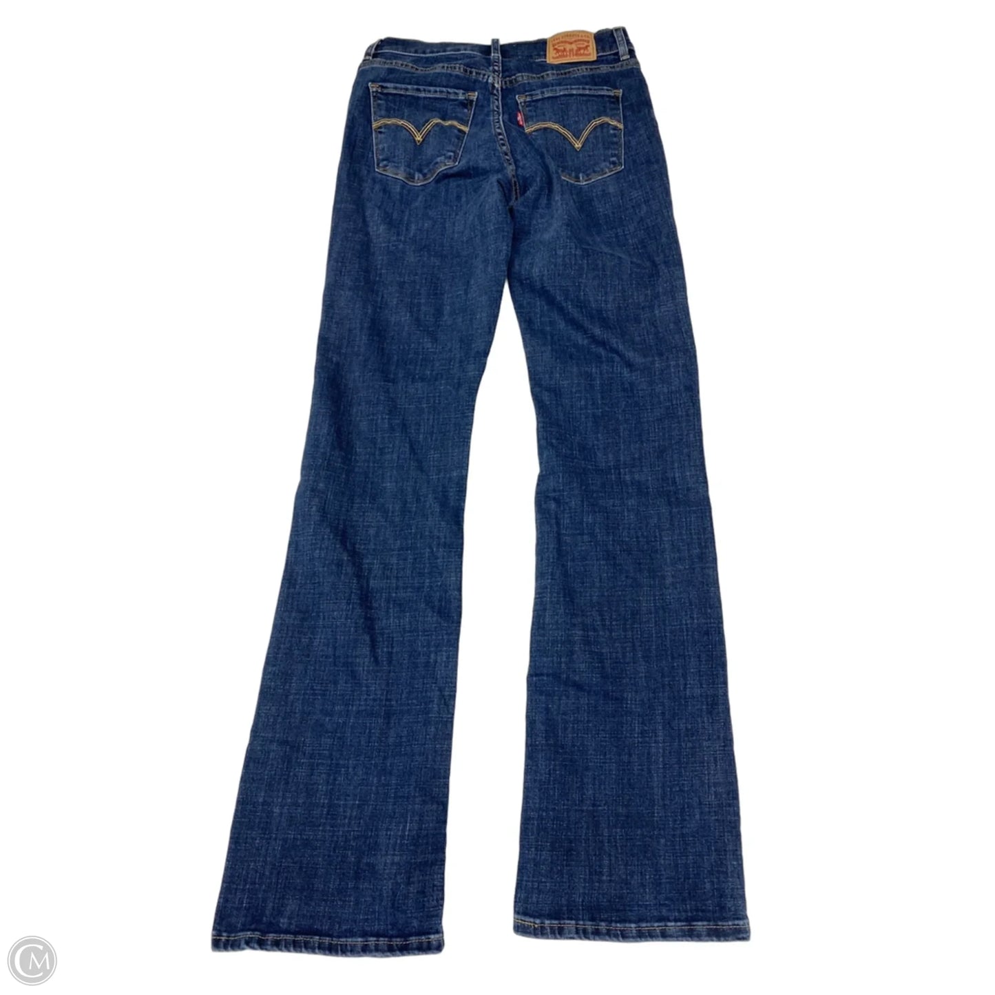 Jeans Boot Cut By Levis In Blue Denim, Size: 2