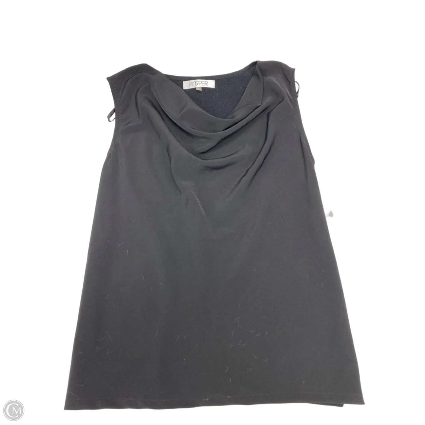 Blouse Sleeveless By Kasper In Black, Size: S