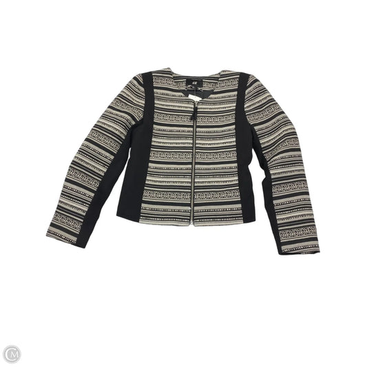 Jacket Other By H&m In Black & Cream, Size: S