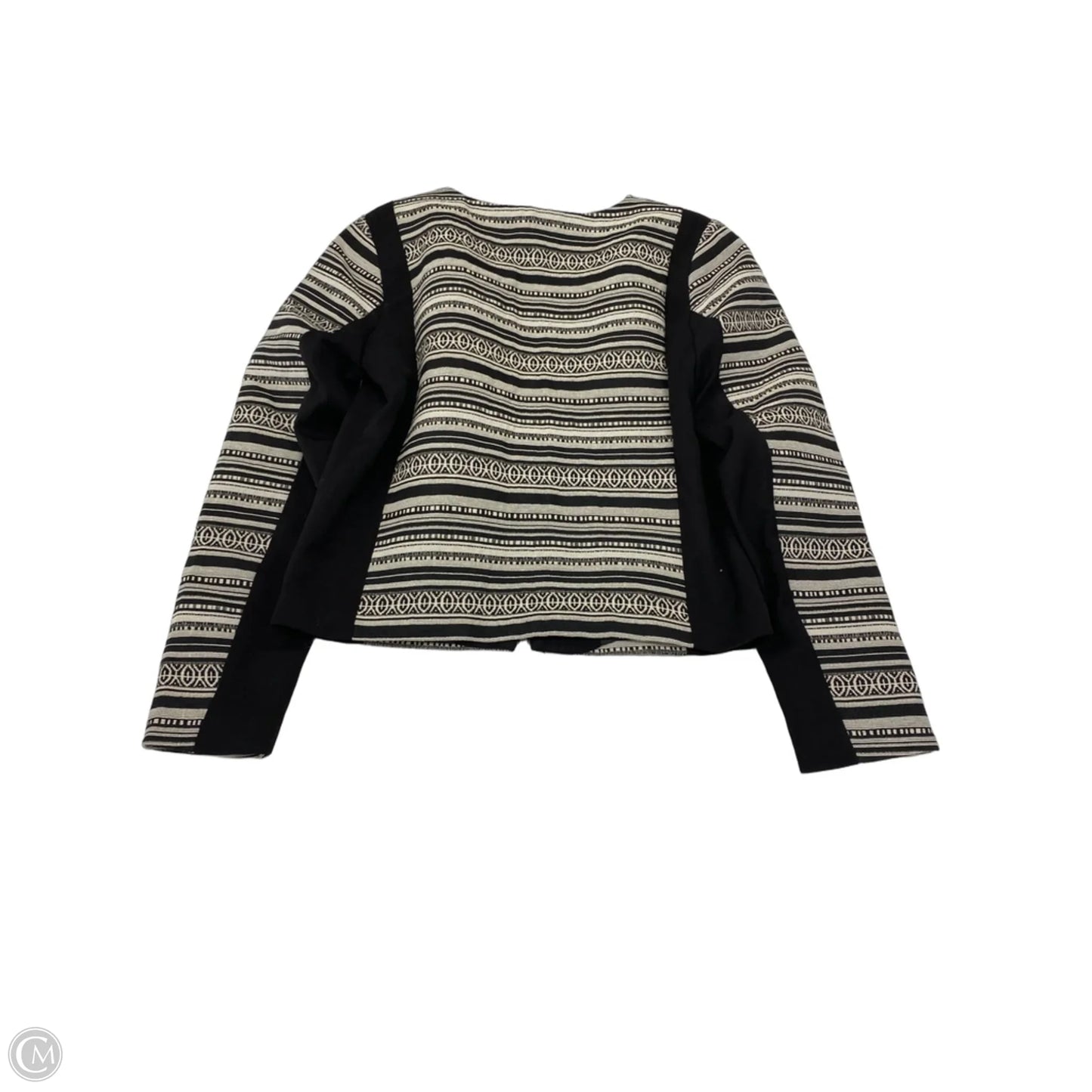 Jacket Other By H&m In Black & Cream, Size: S