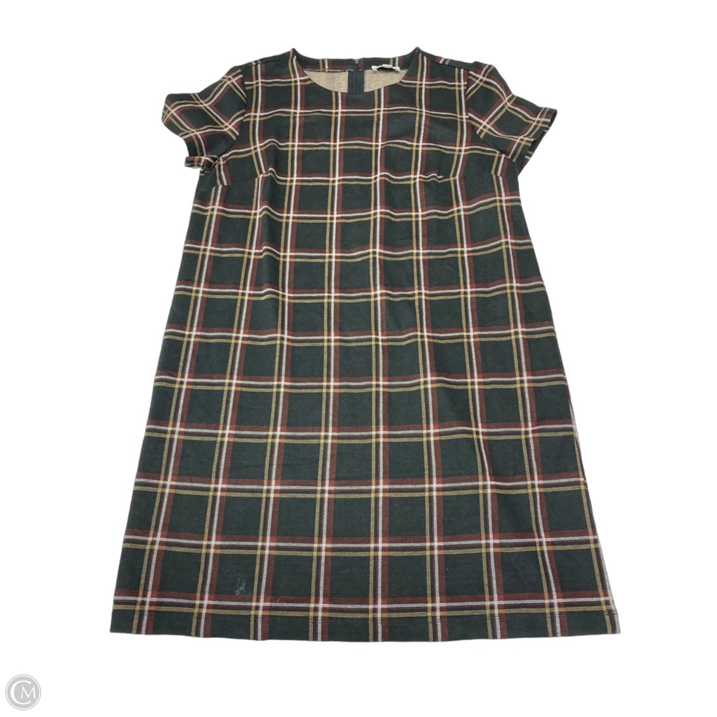 Dress Casual Short By Loft In Plaid Pattern, Size: L