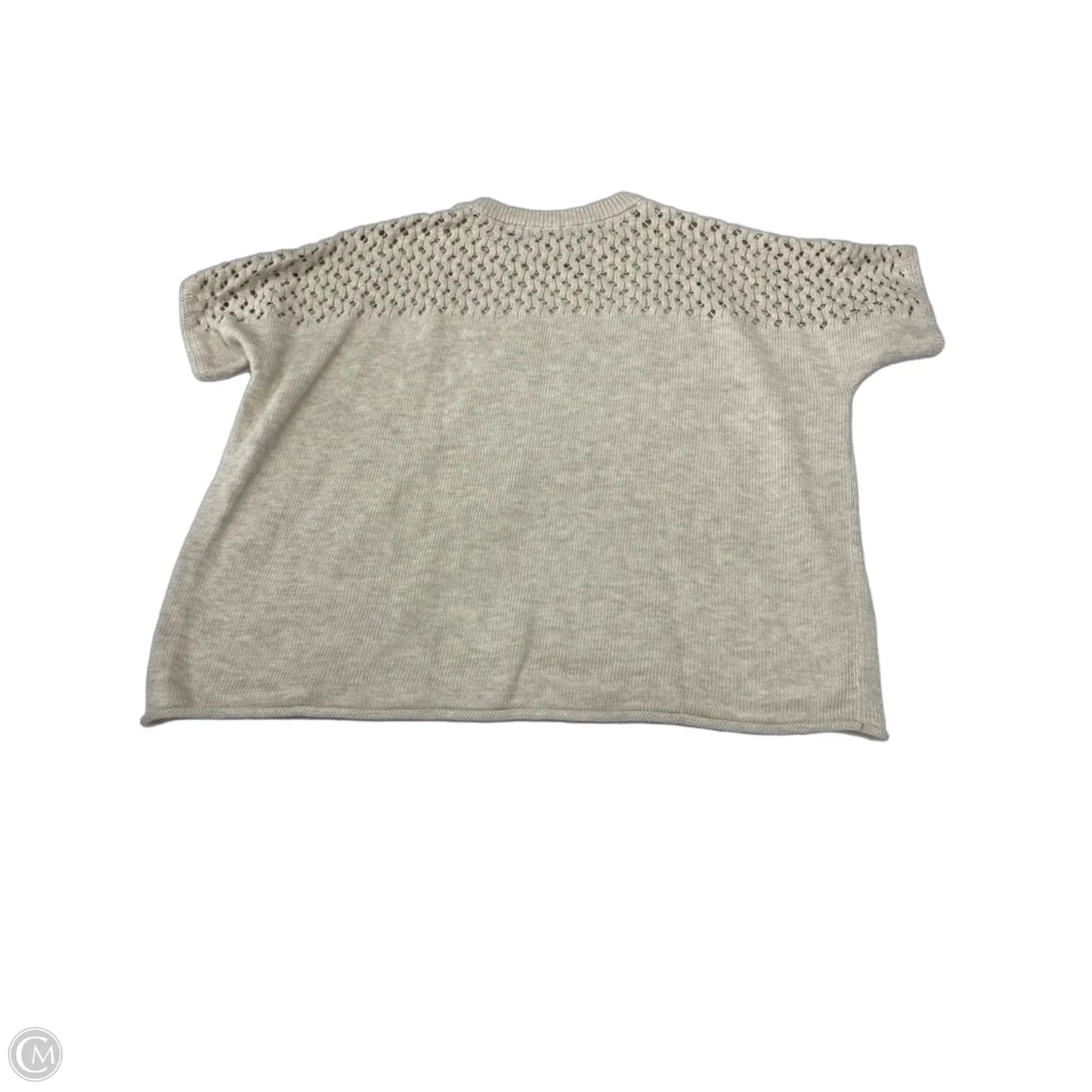 Sweater Short Sleeve By Fate In Cream, Size: L